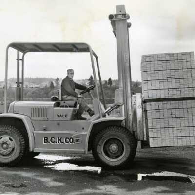 B.C.K. Forklift, 1950s: Origformat: Print-Photographic