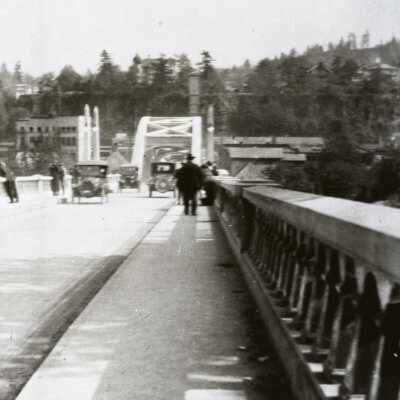 Oregon City - West Linn Bridge Viewed from Oregon City