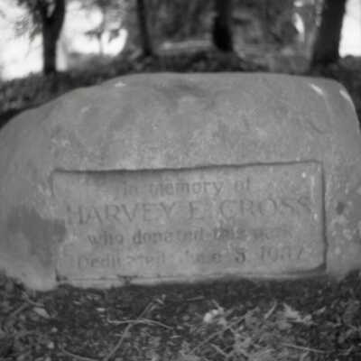 Marker for Harvey Cross Park