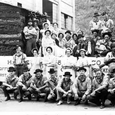 Territorial Days Parade 1930's - Oregon City - Hawley Pulp & Paper Company Float