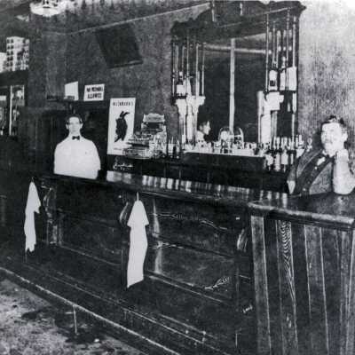 Roos Saloon, 1904: Copyright: None; Origsize: 8"10"; Origformat: Print-Photographic
