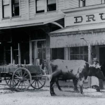 Oregon City 1886 - E. G. Caufield Drugstore
