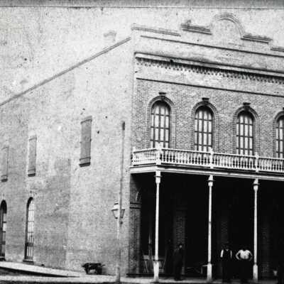 Oregon City, Oregon - 1885 - Pope Building 4th and Main Street
