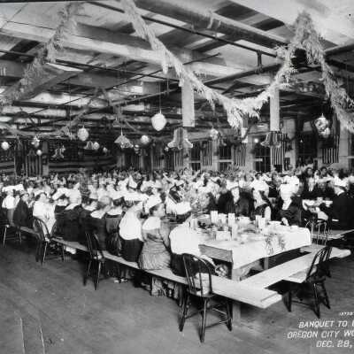 Oregon City Woolen Mill Banquet 1918