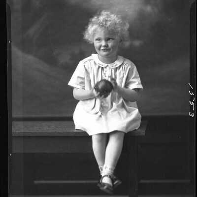 Photograph of a child for Mrs. Carter - March 1930 - Negative