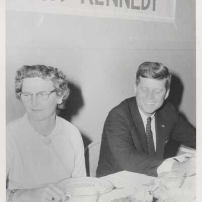 Senator Jack Kennedy at banquet in Clackamas County. (Photo #70)