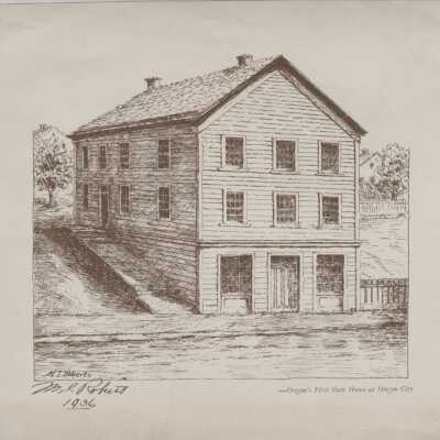Oregon First State House - Later known as the Oriental Hotel - 6th and Main Street (SE corner) Oregon City