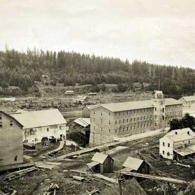 Oregon City Flour and Woolen Mills, 1872.