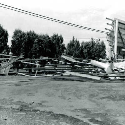 1962 Columbus Day Storm, Damage at Fred Meyers Store in Oak Grove.