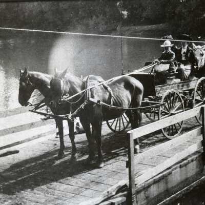 Carver Ferry - 1881 - Clackamas River - Ferry Lost in 1882 Flood