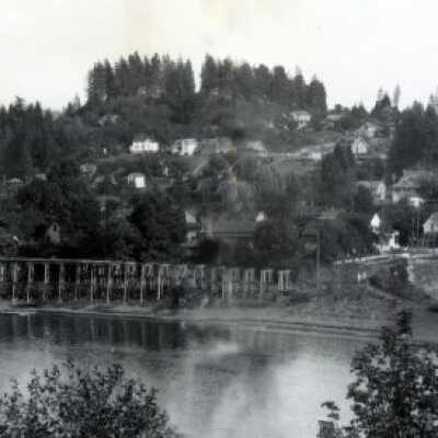 Oregon City 1918 - Waterfront from 11th to 14th Street