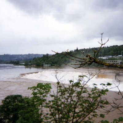 Willamette Falls for the Overlook on Highway 99E: Copyright: None; Origsize: 5" x 7"; Origformat: Print-Photographic