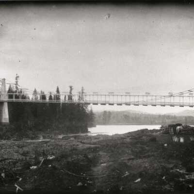 Oregon City-West Linn Suspension Bridge, 1895