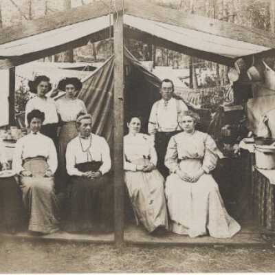 Group under Cook Tent