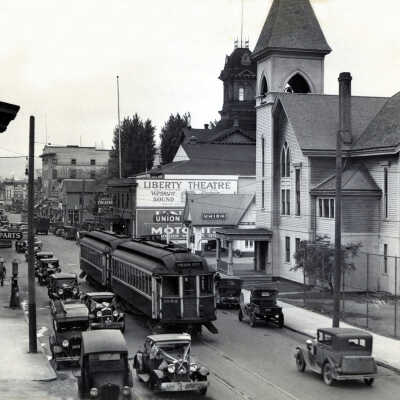 Oregon City 1931 - Main Street, Between 9th and 10th Streets