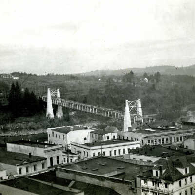 Oregon City-West Linn Suspension Bridge - 1919