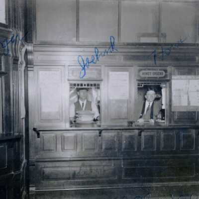Post Office Interior, 1908: Copyright: None; Origsize: 3"x5"; Origformat: Print-Photographic