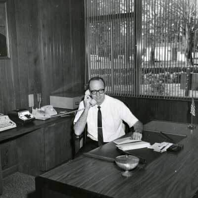 Man at Desk.