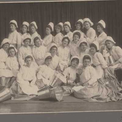 Ladies in nurse training Boston Long Island Hospital 1910