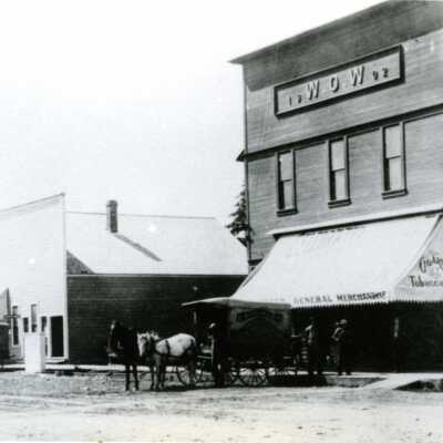 Wissinger's General Store and W.O.W. Hall in Milwaukie