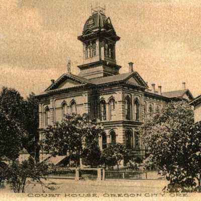 Courthouse, Oregon City, Oregon. 1900-1909.: Copyright: None; Origsize: 5" x 7"; Origformat: Print-Photographic