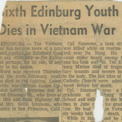 Newspaper clipping