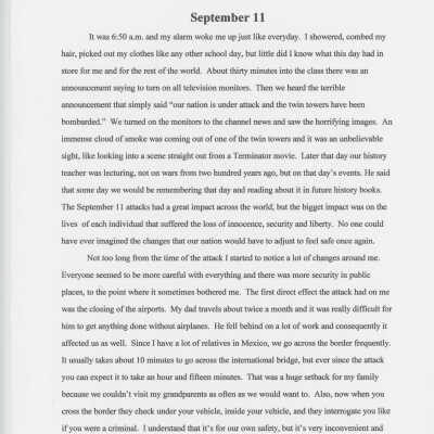 Essay: September 11