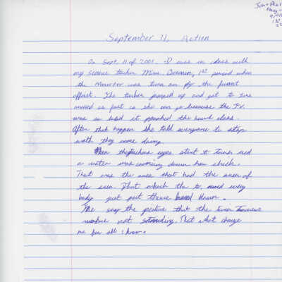 Essay: September 11 Action