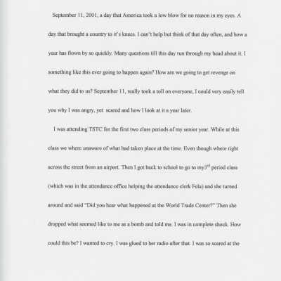 Essay: Untitled