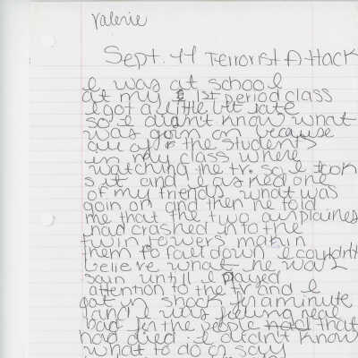 Essay: Sept. 11 Terrorist Attack