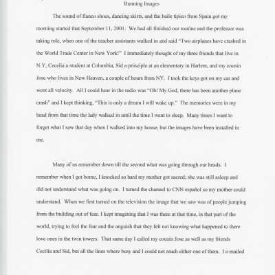 Essay: Running Images
