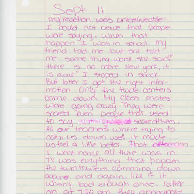 Essay: Sept. 11