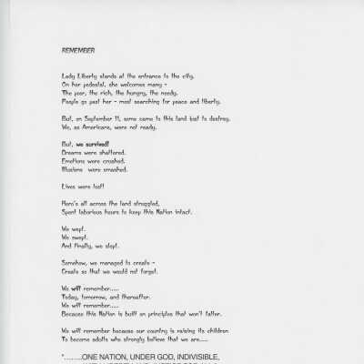Essay: Remember