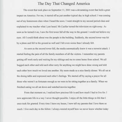 Essay: The Day That Changed America