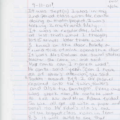 Essay: 9-11-01!