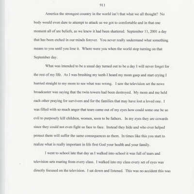 Essay: 911