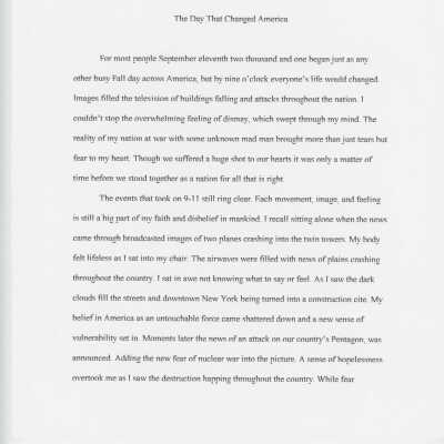 Essay: The Day that Changed America