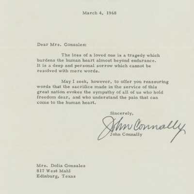 Letter of condolence