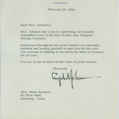 Letter of condolence
