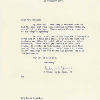 Letter of condolence