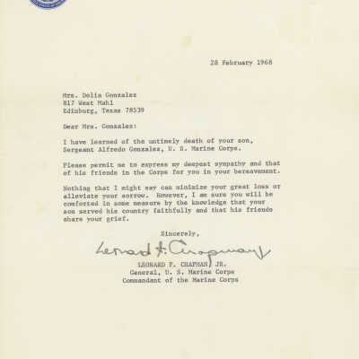 Letter of condolence