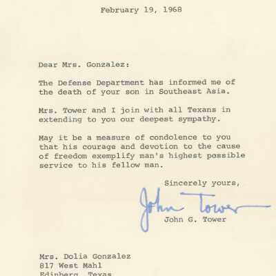 Letter of condolence