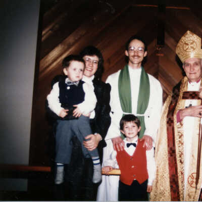 Rev Ed Hird inducted by Archbishop Hambidge 01-02-87