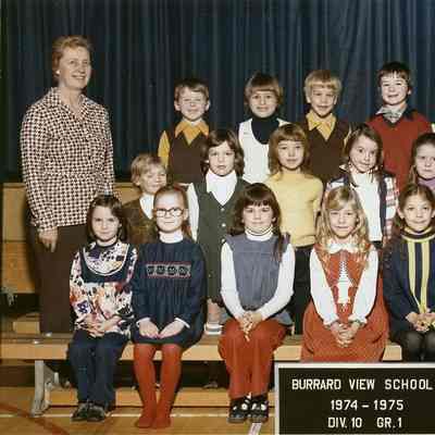 Burrard View School Div 10, Gr 1, 1974-75