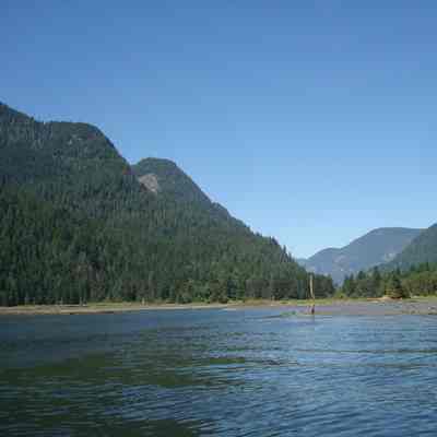 Looking north at end of inlet past Wigwam Inn