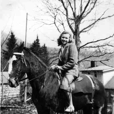 4839 - Teen on a horse 1945.tif