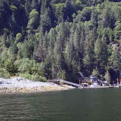 Indian Arm northwest shore - view from water