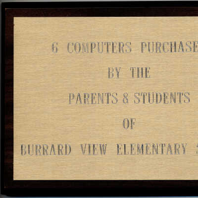 BVS - plaque re computers
