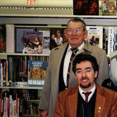 At Parkgate Library Feb 25, 1995 Ted & Betty Dunik with Trevor