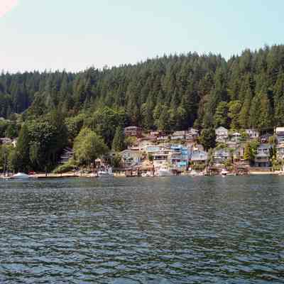 Deep Cove shore homes - view from water